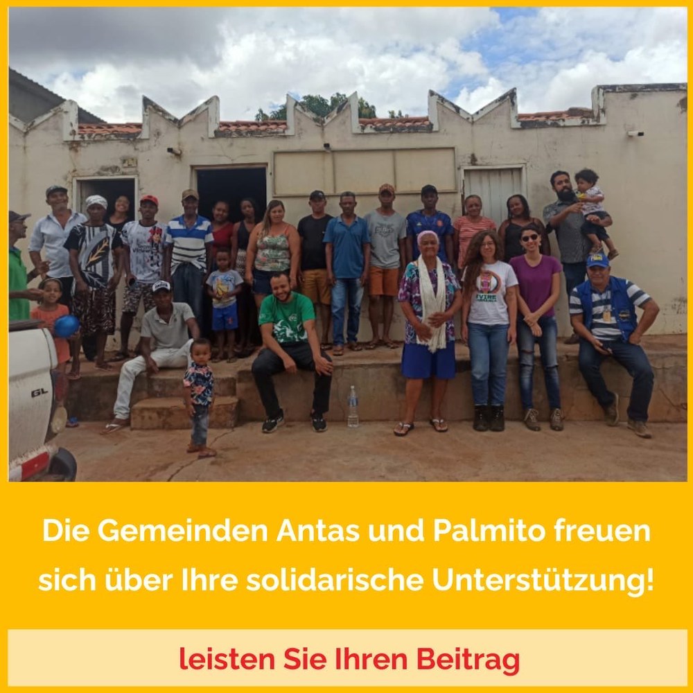 *Num abraço de solidariedade as Comunidades de Antas e Palmito contam com você!* *Num abraço de solidariedade as Comunidades de Antas e Palmito contam com você!*