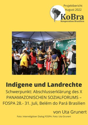 Im Juli stand die erste Projektreise der KoBra-Geschäftsstelle nach Brasilien nach bzw. während der Pandemie an. Vier Stationen wurden bereist und mit dem Besuch von Partnerorganisationen verbunden: Rio de Janeiro, Belo Horizonte/Brumadinho, Recife/Palmares sowie Belém, wo Uta Grunert am FOSPA, dem Fórum Social Pan Amazônico teilnahm. In diesem Dossier sind unterschiedliche Reiseeindrücke festgehalten.