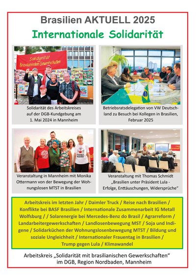 Brasilien Aktuell 2025 Internationale Solidarität Brasilien Aktuell 2025 Internationale Solidarität