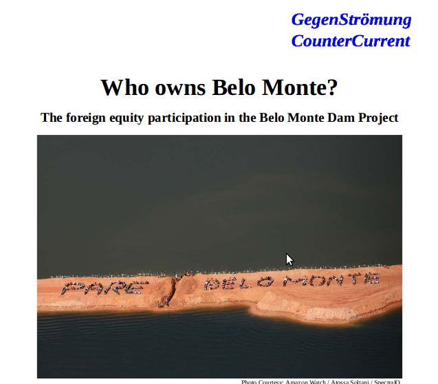 „Wem gehört Belo Monte?“ – „Who owns Belo Monte?“