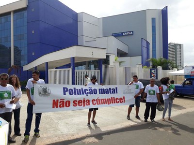 Protest für Umsetzung des Umsiedlungsanspruchs für Piquiá de Baixo wegen Luftverseuchung durch Stahlwerke