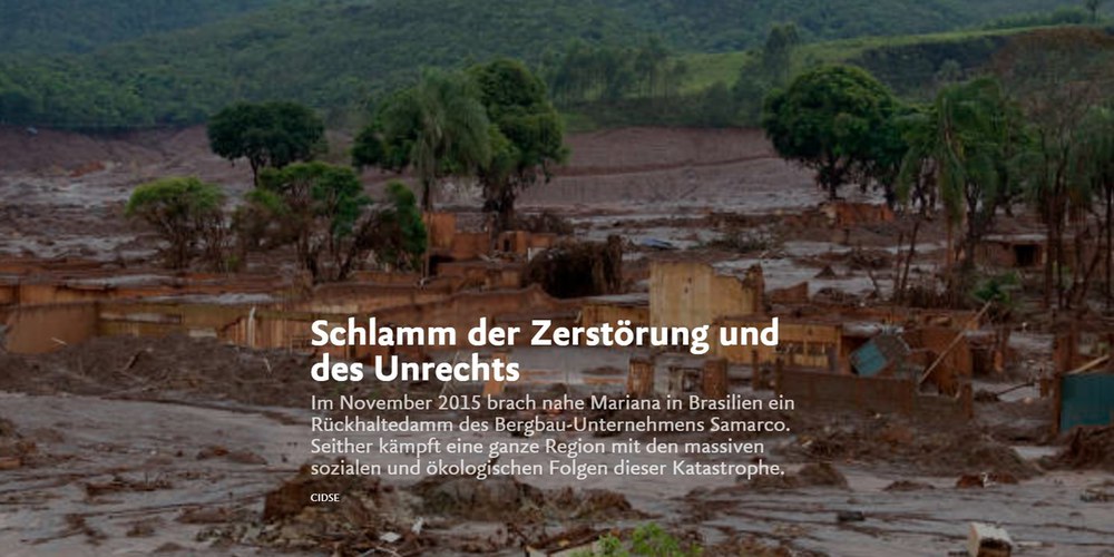 Schlamm der Zerstörung und des Unrechts