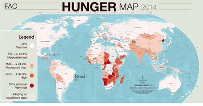 Brasilien droht die Rückkehr auf die FAO-Weltkarte des Hungers