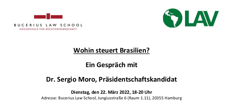 Protestbrief gegen den Auftritt von Sergio Moro in Hamburg