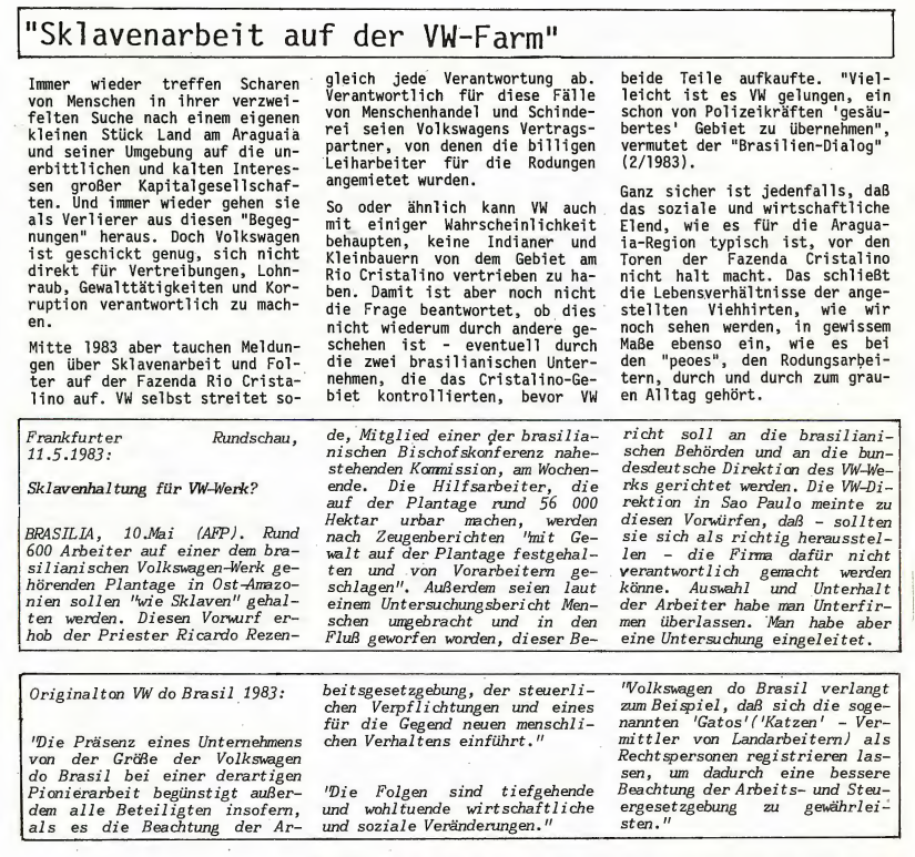 Volkswagen do Brasil und die Frage nach „Gerechtigkeit und Rechtssicherheit“