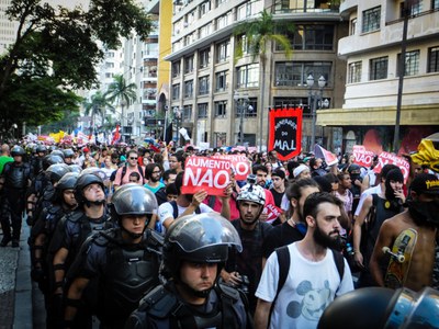Erneut Protest gegen Fahrpreiserhöhung in São Paulo