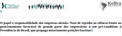 O papel e responsabilidade das empresas alemãs